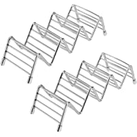 Soporte para Taco de Acero Inoxidable Taco Shell Soportes Alimentos de Estantes para Duros o Blandos Tacos Mexicanos…